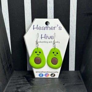Handmade polymer clay earrings
